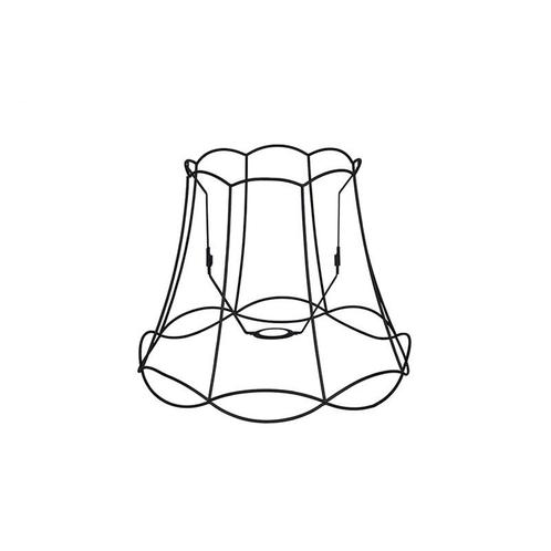 Metalen lampenkap zwart 40/31 - Granny Frame, Huis en Inrichting, Lampen | Lampenkappen, 25 tot 50 cm, Rond, Zwart, Nieuw
