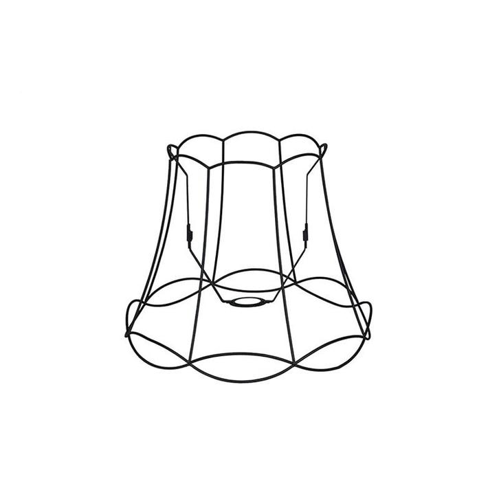 Metalen lampenkap zwart 40/31 - Granny Frame, Huis en Inrichting, Lampen | Lampenkappen, 25 tot 50 cm, Rond, Zwart, Nieuw