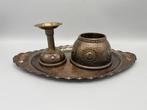 Authentieke Amsterdamse school rokers set - Dienblad - Koper