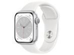 Apple Watch Series 8 41mm Cellular (Simlockvrij) - Zilver, Verzenden, Zo goed als nieuw