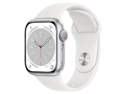 Apple Watch Series 8 41mm Cellular (Simlockvrij) - Zilver, Huis en Inrichting, Woonaccessoires | Overige, Zo goed als nieuw, Verzenden
