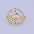 Zonder minimumprijs - Ring - 14 karaat Geel goud - 0.27ct., Sieraden, Tassen en Uiterlijk, Ringen, Nieuw