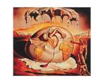 Kunstdruk Salvador Dali - Geopoliticus 50x40cm, Huis en Inrichting, Woonaccessoires | Schilderijen, Tekeningen en Foto's, Verzenden