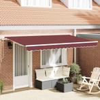vidaXL Inklapbaar Zonnescherm Bordeauxrood 400 x 200 cm, Tuin en Terras, Zonneschermen, Verzenden, Nieuw