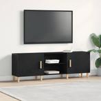 vidaXL TV-kast Zwart Eiken 150 x 30 x 50 cm Bewerkt hout, Verzenden, Nieuw, Overige houtsoorten