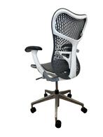 Herman Miller Mirra 2 Grey White Uitvoering - Aanbieding, Verzenden, Wit, Zo goed als nieuw, Bureaustoel