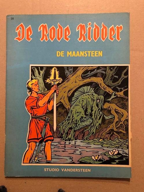 De Rode Ridder 28 - De Maansteen - 1e druk 1966 - zeldzaam, Verzamelen, Stripfiguren, Boek of Spel, Gebruikt, Ophalen of Verzenden