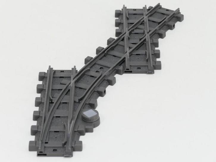 Playmobil 4388 & 4390 RC-train rails wissel rechts & Spoo..., Hobby en Vrije tijd, Modeltreinen | Overige schalen, Rails, Gebruikt