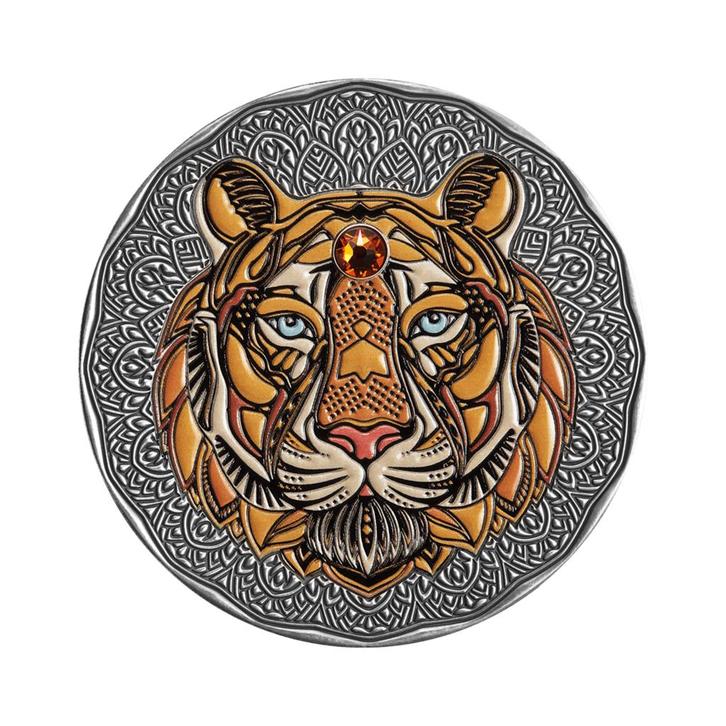Mandala Tijger antieke afwerking 2022, Postzegels en Munten, Edelmetalen en Baren, Verzenden