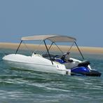 vidaXL Biminitop 2 bogen 180x130x110 cm grijs, Verzenden, Nieuw