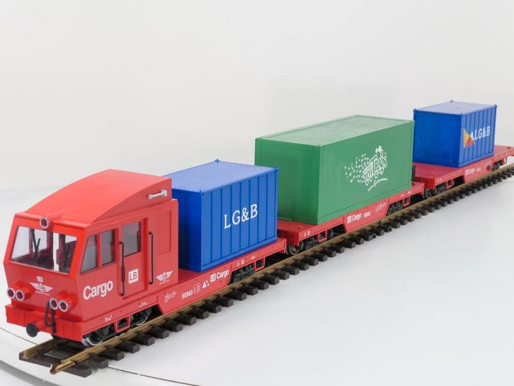 LGB 90960 & 90963 XXL Set Cargo-Sprinter, Metallrader, Hobby en Vrije tijd, Modeltreinen | Overige schalen, Overige typen, Gebruikt