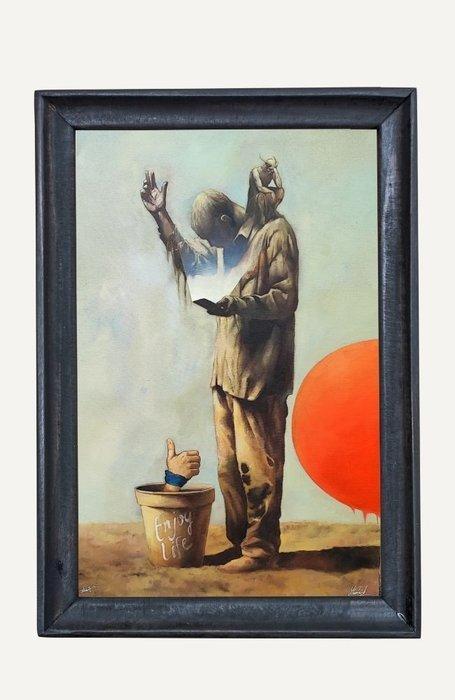 Trofin Mind & Paul Stan - The End of Man XXL, Antiek en Kunst, Kunst | Schilderijen | Modern