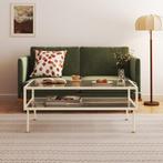 Salontafel Lindau 100x50x46 cm cremewit [en.casa], Verzenden, Nieuw