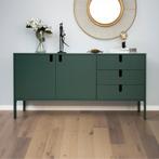 *WOONWINKEL* Tenzo Uno Modern Dressoir Met Lades Groen, Verzenden, Nieuw