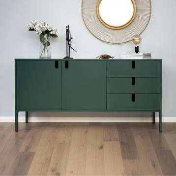 *WOONWINKEL* Tenzo Uno Modern Dressoir Met Lades Groen beschikbaar voor biedingen