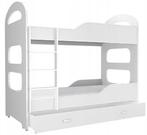 Stapelbed voor kinderen - Wit 160x80 cm met opbergruimte..., Ophalen of Verzenden, Nieuw