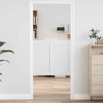 vidaXL Draaideuren louvredesign 1-paar 80x80 cm wit, Doe-het-zelf en Verbouw, Verzenden, Nieuw