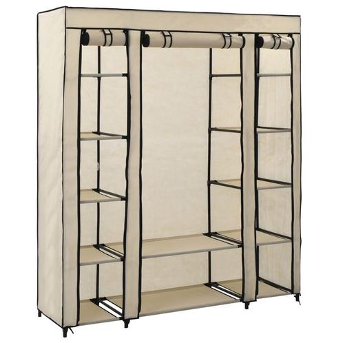 vidaXL Kledingkast met vakken en stangen 150x45x176 cm stof, Huis en Inrichting, Kasten | Kledingkasten, Nieuw, Verzenden