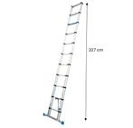 2dekans | Workzone - Telescopische Ladder - 3.27 Meter, Ophalen of Verzenden, Zo goed als nieuw