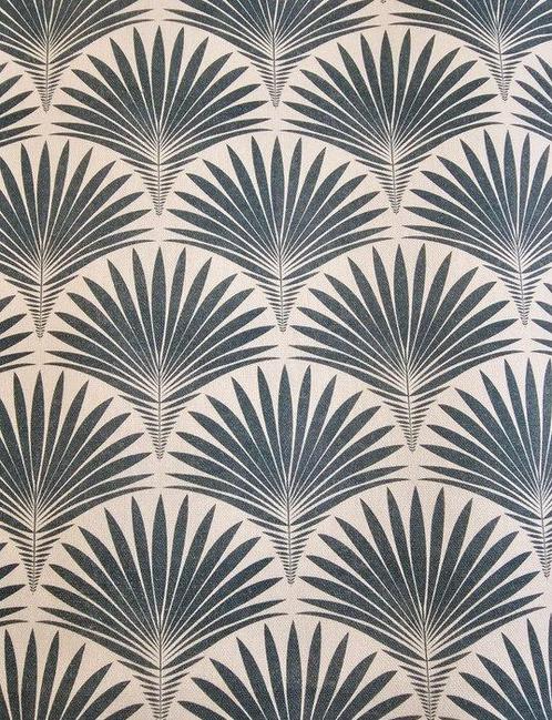 Art Deco stoffen, blauw duif - 300x280cm - witte, Antiek en Kunst, Antiek | Kleden en Textiel