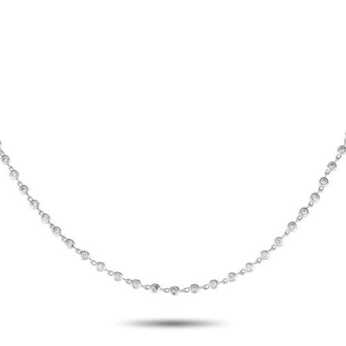Halsketting - 18 karaat Witgoud, Prachtige 18K witgouden, Sieraden, Tassen en Uiterlijk, Kettingen