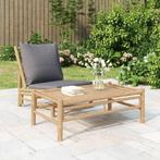vidaXL Tuintafel 100x55x33 cm bamboe, Verzenden, Nieuw, Hout