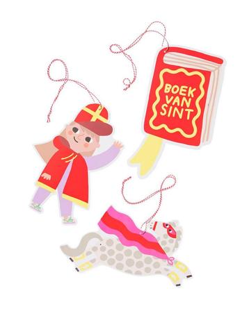 HEMA Hangende figuren Sint - 3 stuks beschikbaar voor biedingen