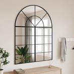 vidaXL Wandspiegel boog 100x130 cm ijzer zwart, Huis en Inrichting, Woonaccessoires | Spiegels, Verzenden, Nieuw