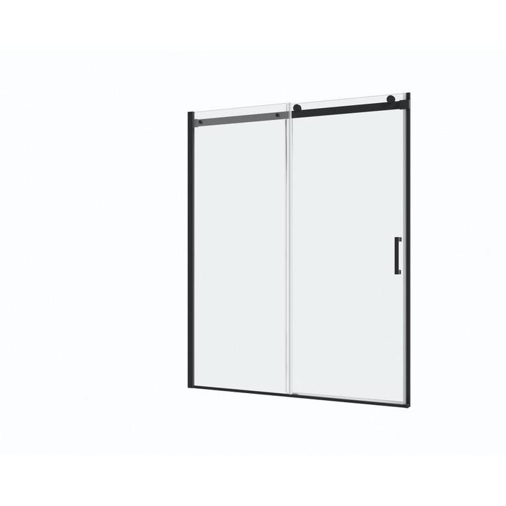 Douchewand met schuifdeur 140x200cm 8mm Nano glas mat zwart, Doe-het-zelf en Verbouw, Sanitair, Verzenden