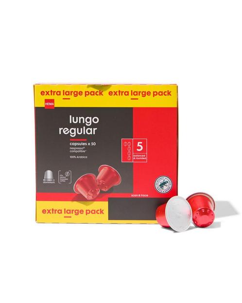 HEMA Koffiecups lungo regular - 50 stuks, Witgoed en Apparatuur, Koffiezetapparaten, Nieuw, Verzenden