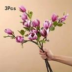Magnolia tak - 65 cm purple kunstbloesemtak mooie kunst, Huis en Inrichting, Woonaccessoires | Kunstplanten en Kunstbloemen, Ophalen of Verzenden