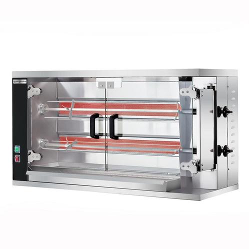 GGM Gastro | Kippengrill op gas - 9,4kW - met 2 spiesen voor, Zakelijke goederen, Horeca | Overige, Verzenden