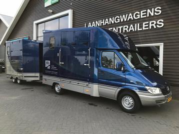 Nette! Mercedes Sprinter &Trailer 4-Paards op BE rijbewijs! beschikbaar voor biedingen