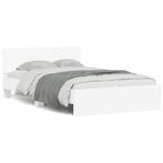 Wit Bed 120x200 met Hoofdeinde | Retourdeal, Huis en Inrichting, Slaapkamer | Bedden, Wit, Nieuw, Ophalen of Verzenden, 120 cm