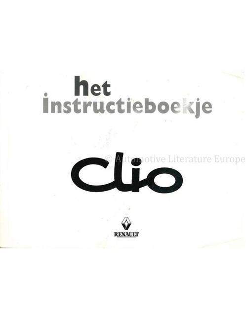 1997 RENAULT CLIO INSTRUCTIEBOEKJE NEDERLANDS, Auto diversen, Handleidingen en Instructieboekjes