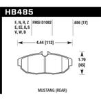 Hawk 2011-2012 Ford Mustang 5.0L Perf. 5.0 (w/Brembo Brakes), Auto-onderdelen, Remmen en Aandrijving, Ophalen of Verzenden, Nieuw