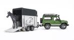Bruder Land Rover Defender Met Paardentrailer, Kinderen en Baby's, Speelgoed | Speelgoedvoertuigen, Nieuw, Ophalen of Verzenden