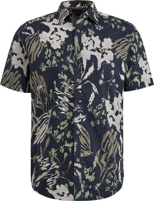 PME Legend Short Sleeve Overhemd Print Navy maat L Heren, Kleding | Heren, Overhemden, Nieuw, Verzenden