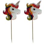 Merkloos - Cocktail Prikkers - Cupcake Decoratie - Eenhoorn, Verzenden, Nieuw