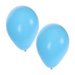 100x Lichtblauwe geboorte jongen ballonnen - Ballonnen, Ophalen of Verzenden, Nieuw