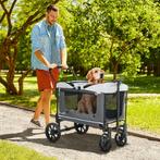 TRUUSK Hondenwagen Opvouwbare Hondenbuggy Voor Honden & Katt, Verzenden, Nieuw