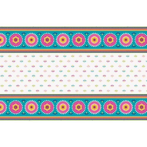Mexicaans Tafelkleed Boho 2,13m, Hobby en Vrije tijd, Feestartikelen, Nieuw, Verzenden