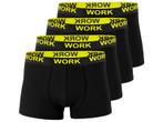 4 stuks Heren boxershort - Work - Katoen - Zwart, Verzenden