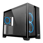 Sahara gaming behuizing - Gehard glas - Zwart - RGB compa..., Computers en Software, Computerbehuizingen, Ophalen of Verzenden