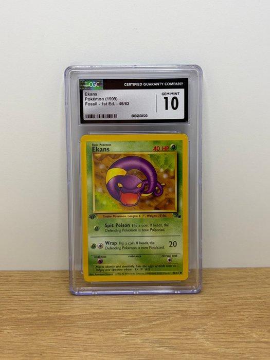Pokémon - 1 Graded card - Ekans 46/62 First edition - CGC 10, Hobby en Vrije tijd, Verzamelkaartspellen | Pokémon