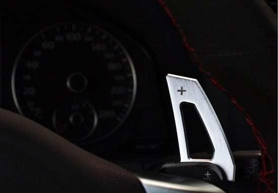 VW Golf 7 dsg stuur schakel flippers aluminium zilver, Auto diversen, Tuning en Styling, Verzenden