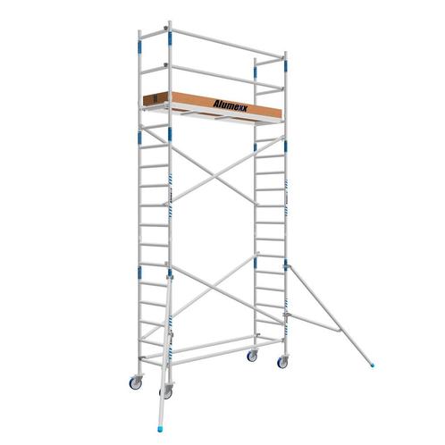Tweedehands rolsteiger 75 x 190 x 6.2 mtr WH, Doe-het-zelf en Verbouw, Steigers, Rolsteiger of Kamersteiger, Nieuw, 5 meter of hoger