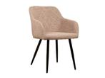 Online Veiling: 6x Design Eetkamerstoel Beige Weave, Huis en Inrichting, Stoelen, Nieuw