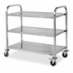 HCB Serveerwagen - 3 lagen - 95 cm - RVS, Verzenden, Nieuw in verpakking, RVS Meubilair