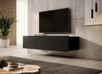 Meubella TV-Meubel Calabas mat zwart 150 cm hangend, Nieuw, Overige materialen, Minder dan 100 cm, 25 tot 50 cm